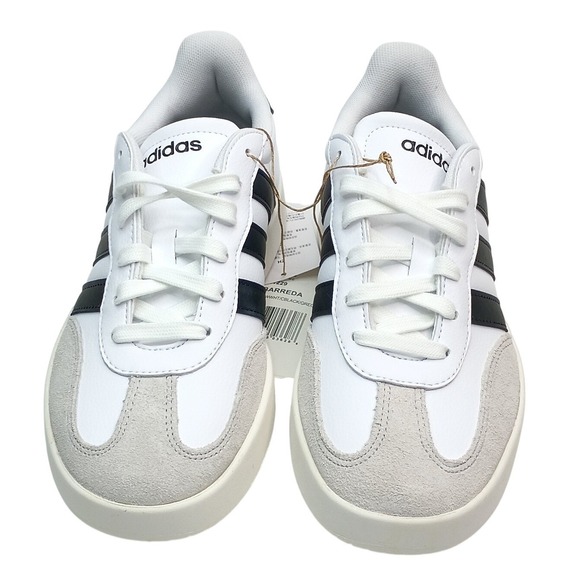 adidas Shoes - Adidas Barreda Sneakers Women Size 6.5 White Black Leather IH1229